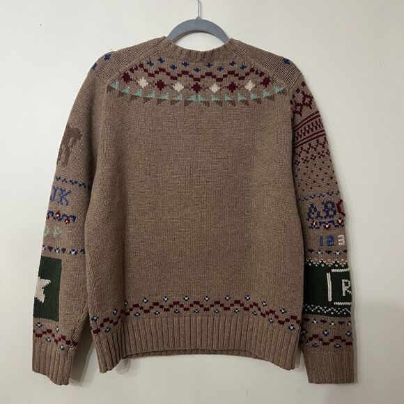 Polo Ralph Lauren Element Wool Sweater Mens size 2XL Brown NWT Rare - Picture 3 of 6